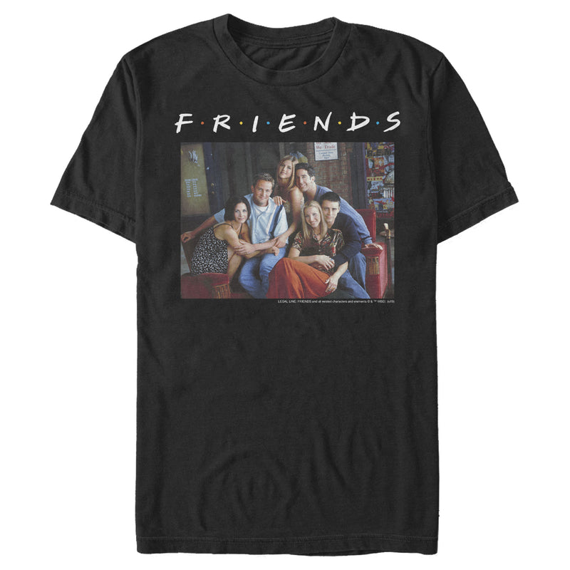 Men's Friends Group Poster T-Shirt