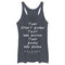 Women's Friends They Don't Know We Know Quote Racerback Tank Top