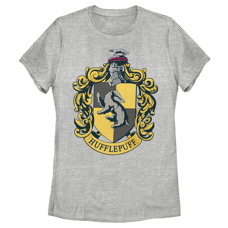 Women's Harry Potter Hufflepuff Gold Crest T-Shirt