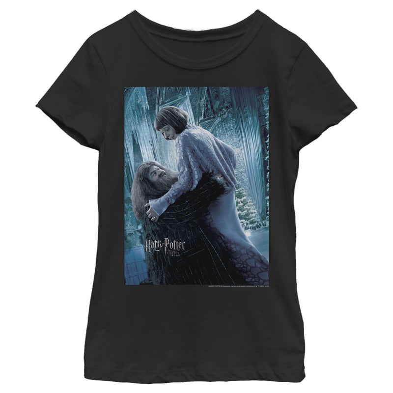 Girl's Harry Potter Hagrid And Madame Maxim Character Poster T-Shirt