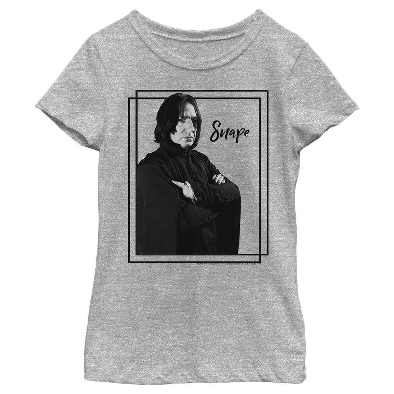 Girl's Harry Potter Snape Simple Framed Portrait T-Shirt