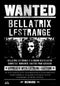 Men's Harry Potter Bellatrix Wanted Poster T-Shirt