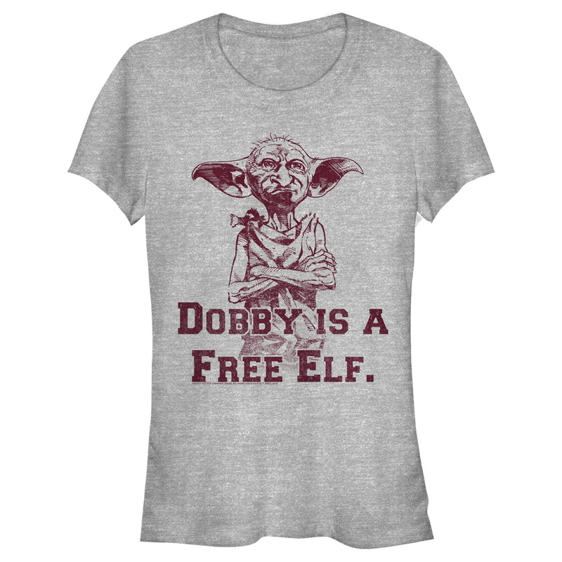 Junior's Harry Potter Dobby is a Free Elf T-Shirt