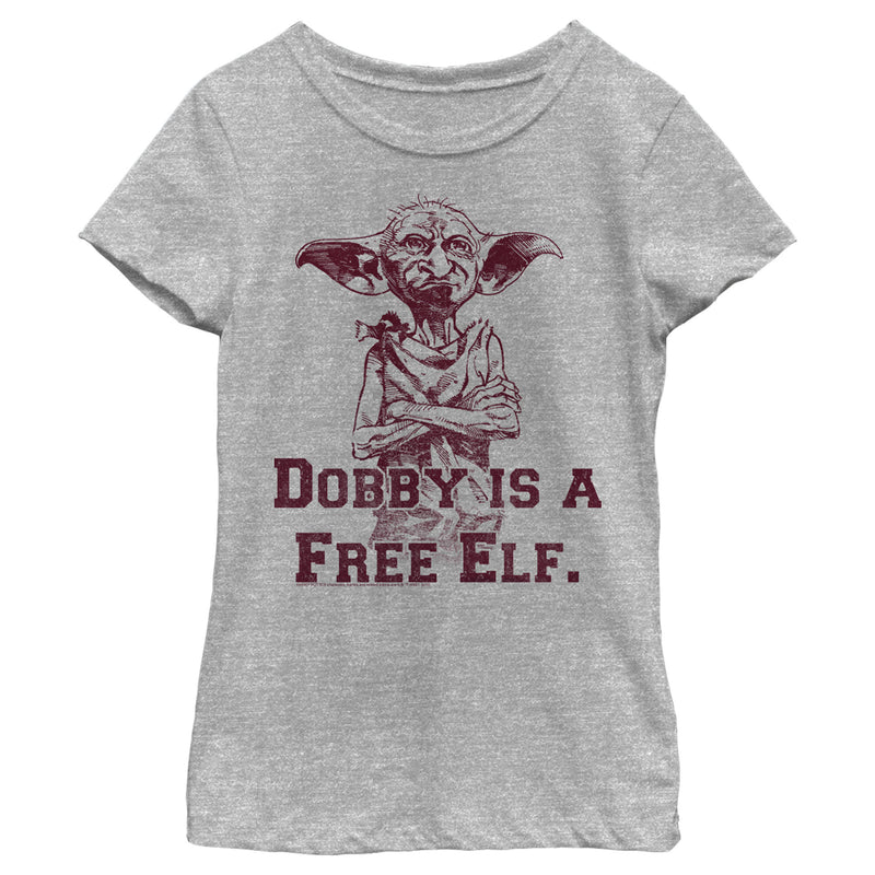 Girl's Harry Potter Dobby is a Free Elf T-Shirt