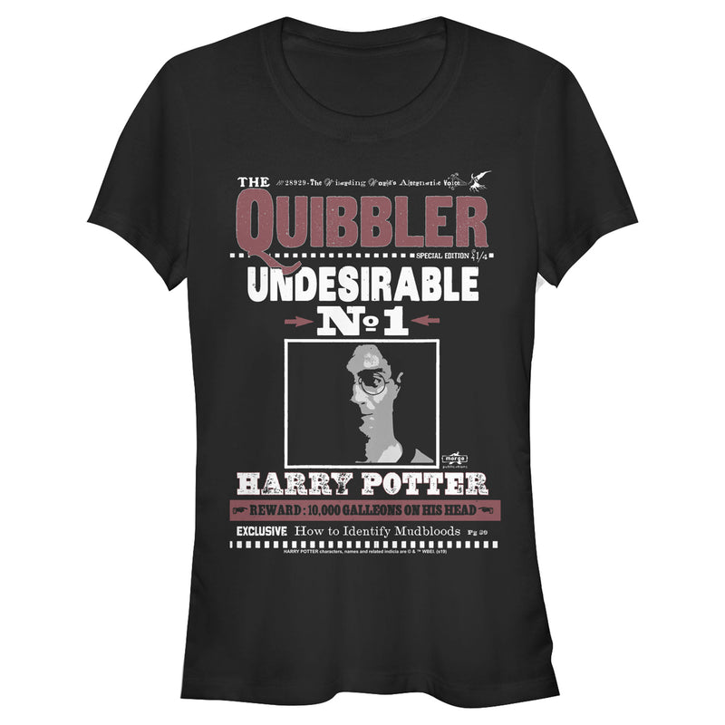 Junior's Harry Potter Undesirable No. 1 Quibbler T-Shirt
