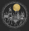 Women's Harry Potter Hogwarts Line Art Moonrise T-Shirt