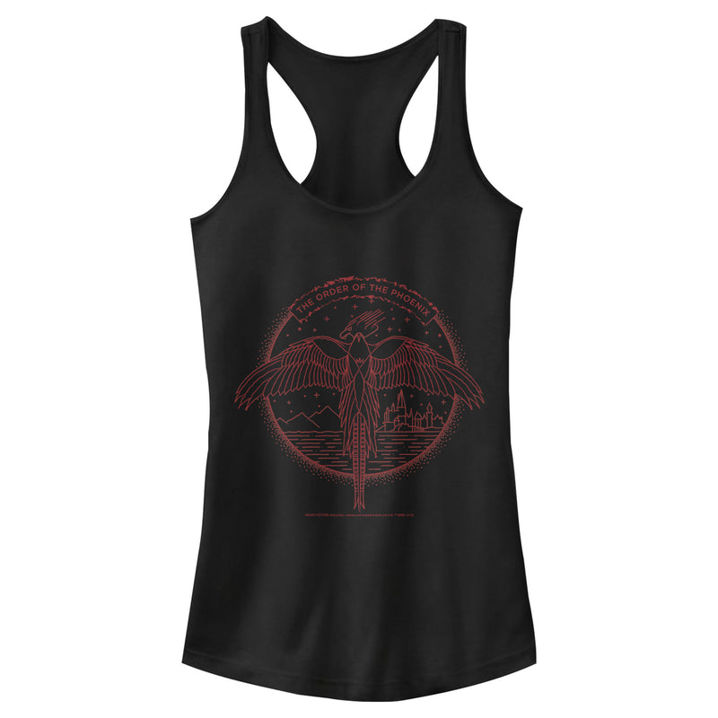 Junior's Harry Potter Order of Phoenix Flight Racerback Tank Top