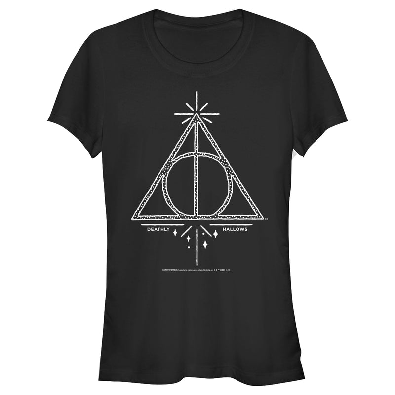 Junior's Harry Potter Deathly Hallows Symbol T-Shirt