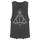 Junior's Harry Potter Deathly Hallows Symbol Festival Muscle Tee