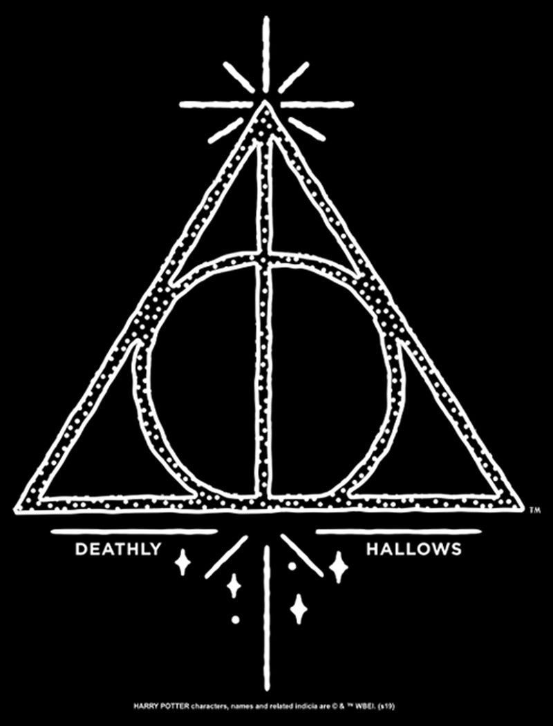 Men's Harry Potter Deathly Hallows Symbol Pull Over Hoodie