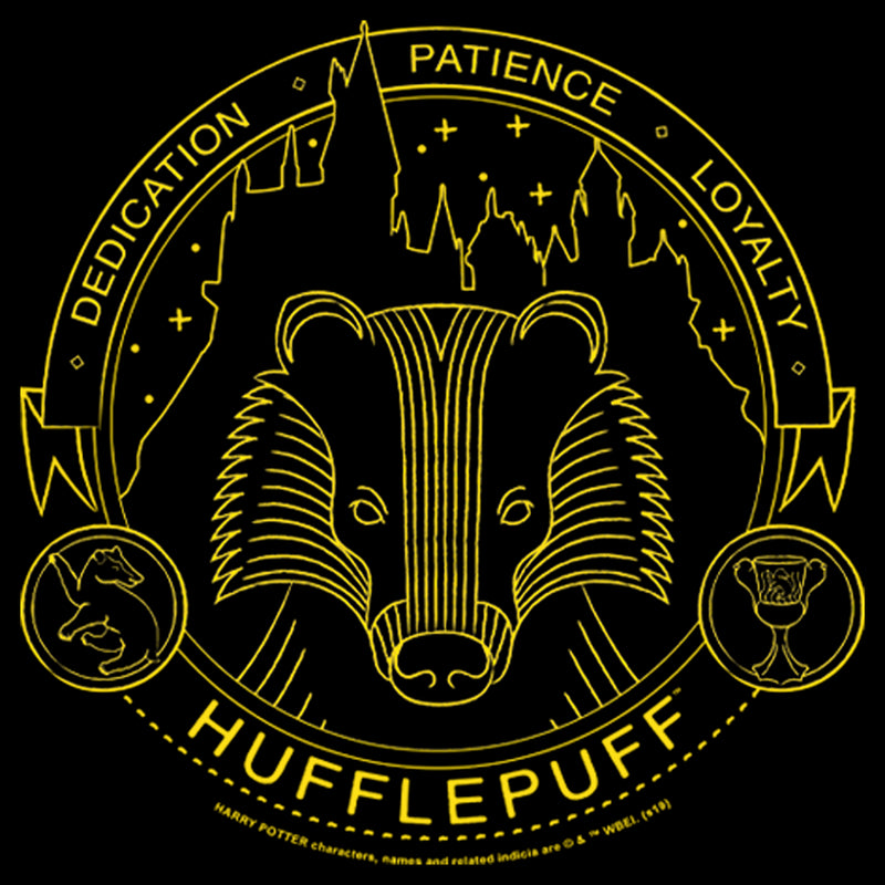 Junior's Harry Potter Hufflepuff House Emblem T-Shirt