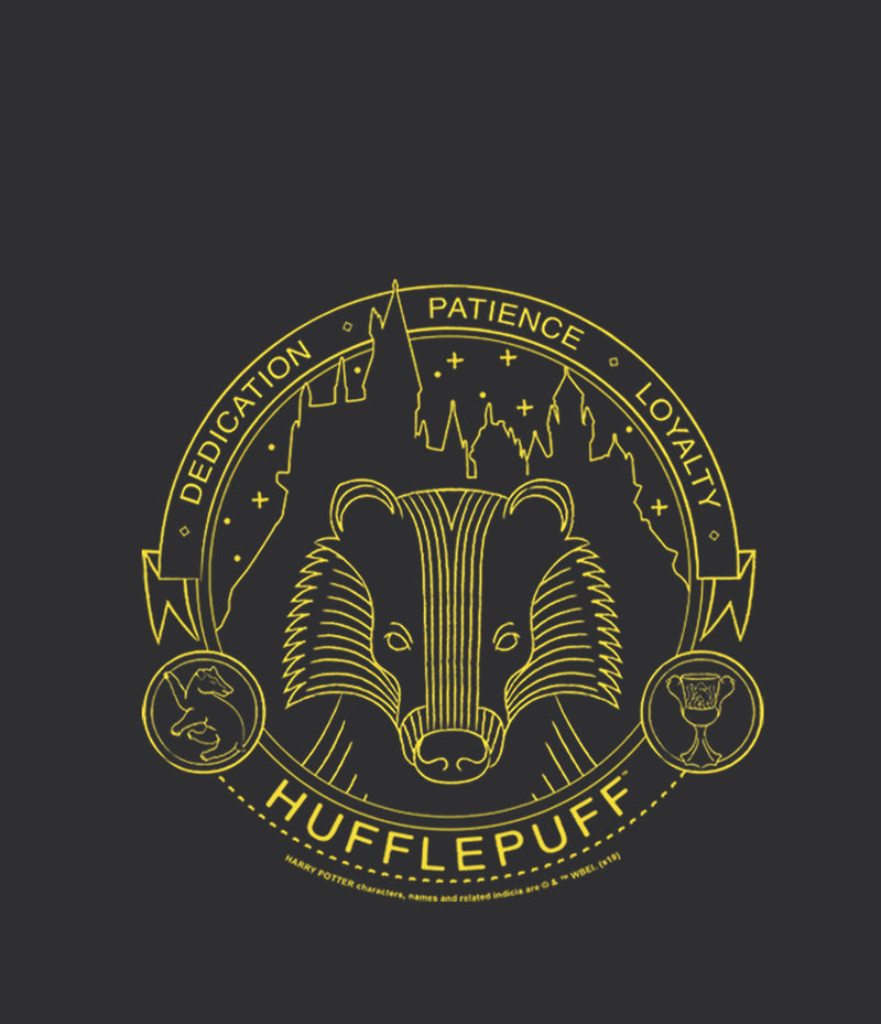 Women's Harry Potter Hufflepuff House Emblem Racerback Tank Top