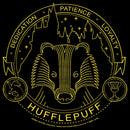 Men's Harry Potter Hufflepuff House Emblem Pull Over Hoodie