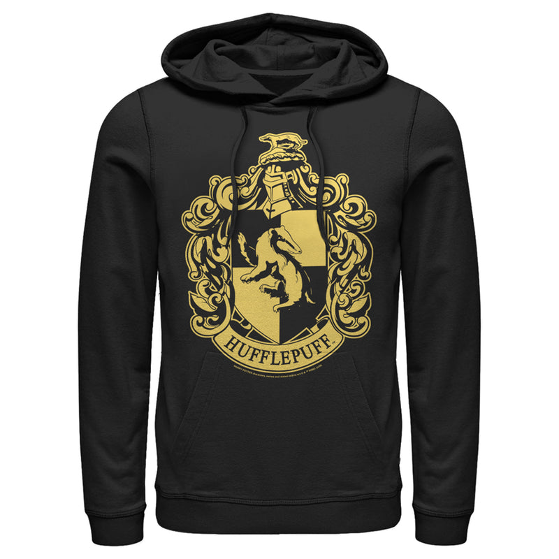 Men's Harry Potter Hufflepuff House Crest Pull Over Hoodie