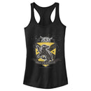 Junior's Harry Potter Hufflepuff Snitch Crest Racerback Tank Top