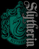 Men's Harry Potter Slytherin Dark Badge Logo Pull Over Hoodie