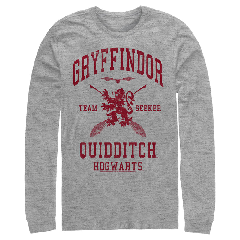 Men's Harry Potter Gryffindor Quidditch Team Seeker Long Sleeve Shirt