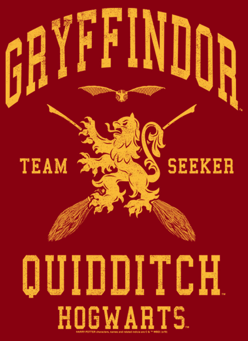 Junior's Harry Potter Gryffindor Quidditch Gold Team Seeker Racerback Tank Top