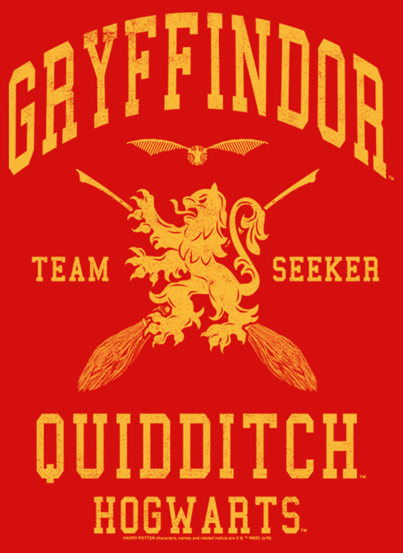 Girl's Harry Potter Gryffindor Quidditch Gold Team Seeker T-Shirt