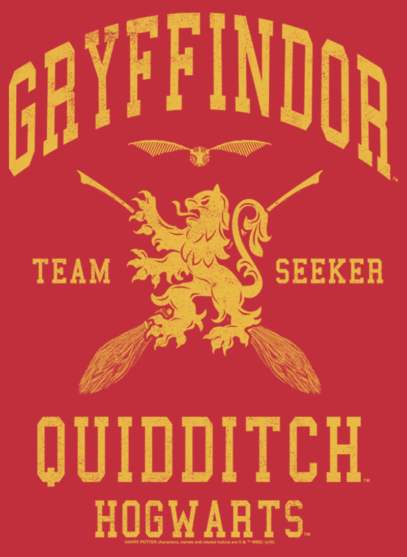 Men's Harry Potter Gryffindor Quidditch Gold Team Seeker Sweatshirt