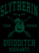 Men's Harry Potter Slytherin Quidditch Team Seeker Pull Over Hoodie