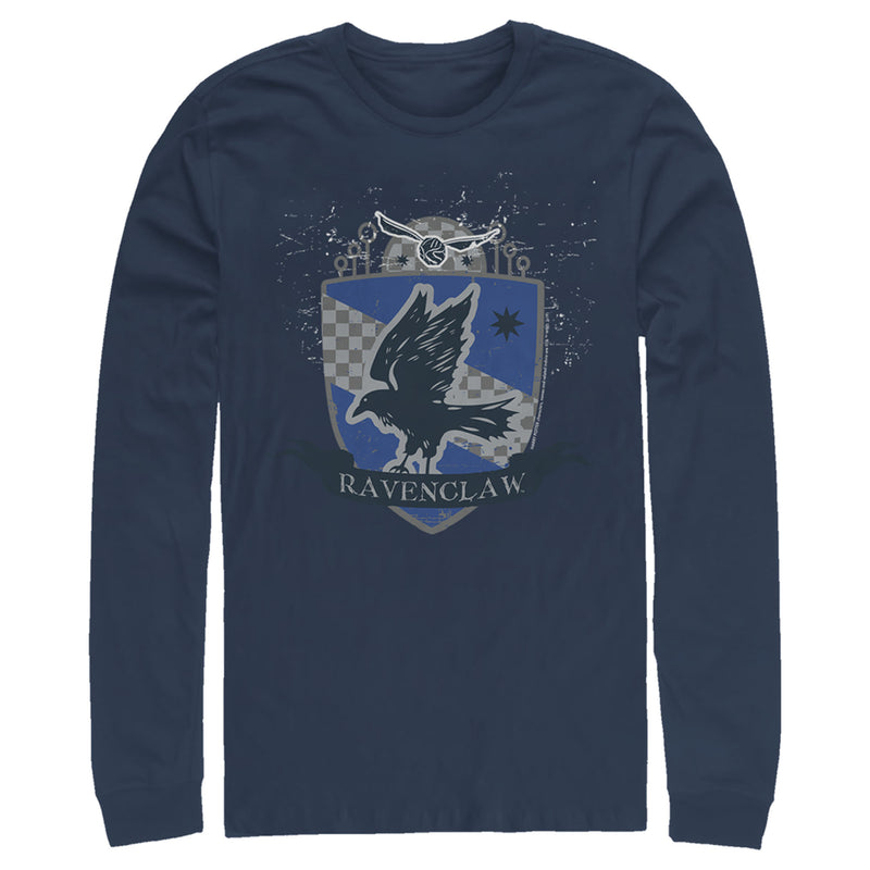 Men's Harry Potter Ravenclaw House Shield Long Sleeve Shirt