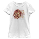 Girl's Harry Potter Gryffindor Lion Watercolor T-Shirt
