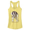 Junior's Harry Potter Hufflepuff Badger Watercolor Racerback Tank Top