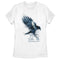Women's Harry Potter Ravenclaw Bird Watercolor T-Shirt
