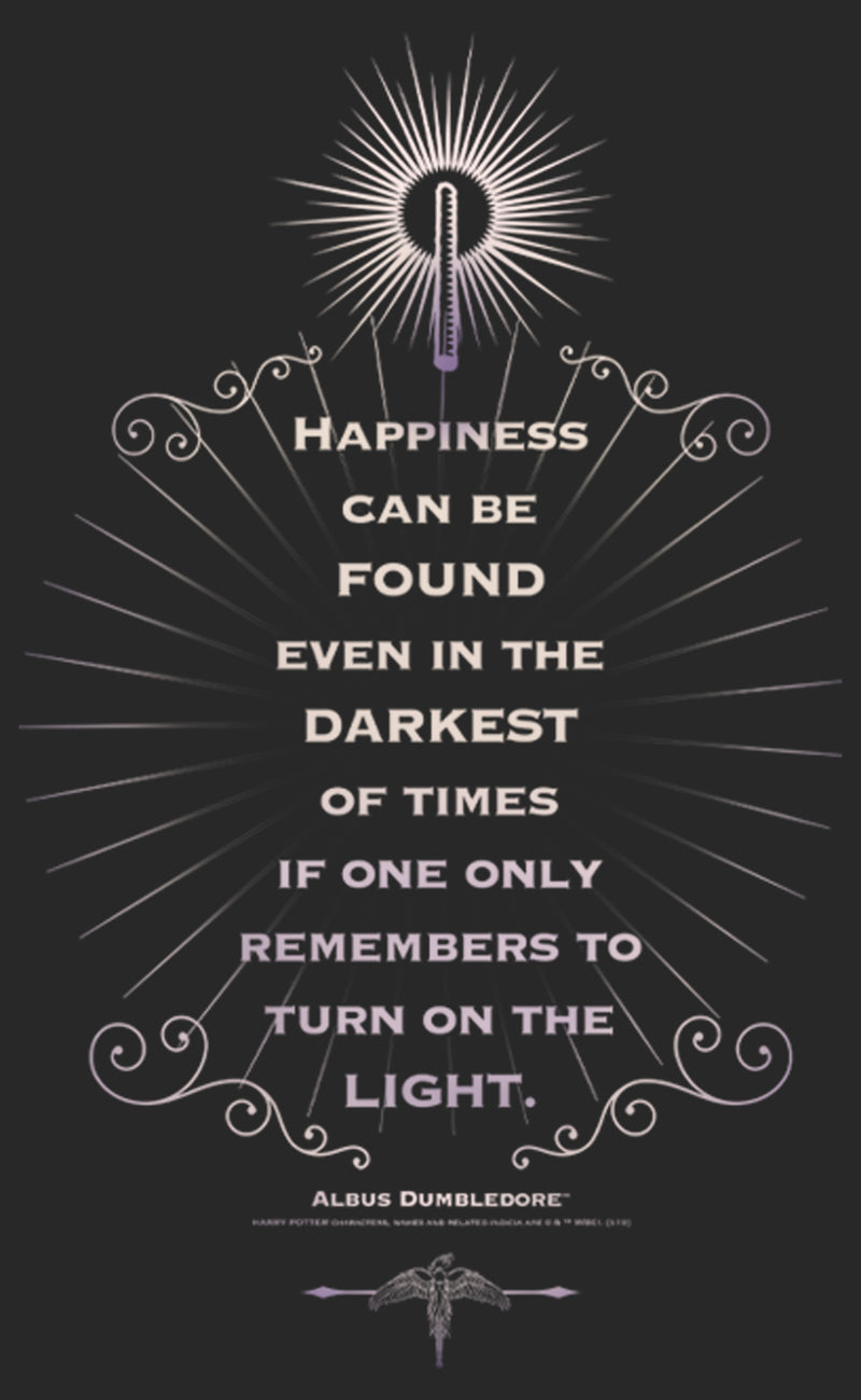 Women's Harry Potter Dumbledore Happiness Quote T-Shirt