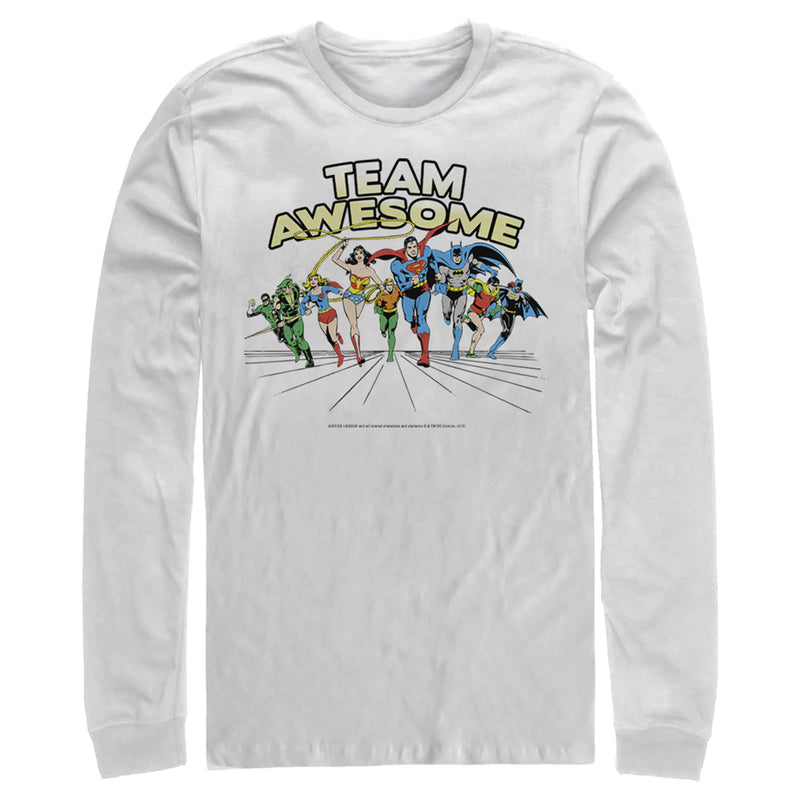 Men's Justice League Team Awesome Perspective Long Sleeve Shirt