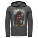 Men's Justice League Hero Artistic Poster Pull Over Hoodie