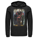 Men's Justice League Hero Artistic Poster Pull Over Hoodie