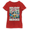 Girl's Justice League Holiday Heroes T-Shirt
