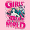 Girl's Justice League Girls Rule The World T-Shirt