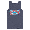 Men's Justice League Patriotic Frame Logo Tank Top