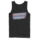 Men's Justice League Patriotic Frame Logo Tank Top