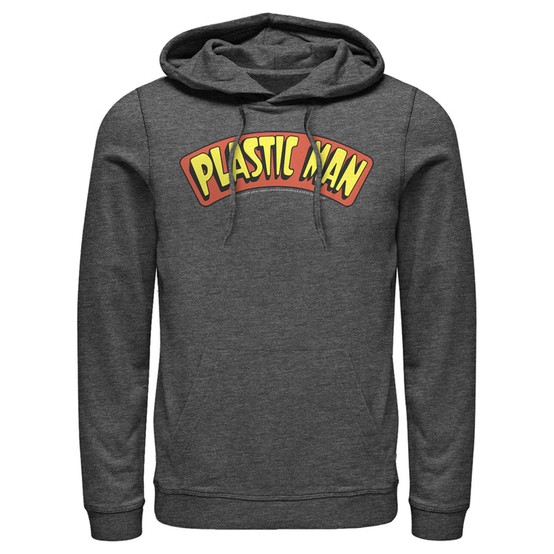 Men's Justice League Plastic Man Logo Pull Over Hoodie