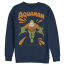 Men's Justice League Aquaman Vintage Sweatshirt