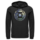 Men's Justice League Green Lantern Starry Night Logo Pull Over Hoodie