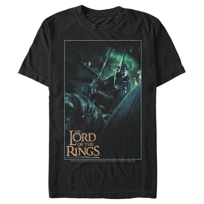 Men's The Lord of the Rings Fellowship of the Ring Witch-King of Angmar Movie Poster T-Shirt