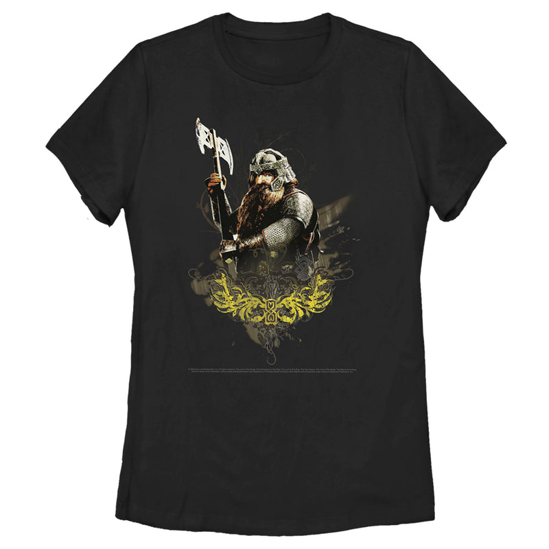 Women's The Lord of the Rings Fellowship of the Ring Gimli Paint Splatter T-Shirt