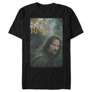 Men's The Lord of the Rings Fellowship of the Ring Aragorn Movie Poster T-Shirt