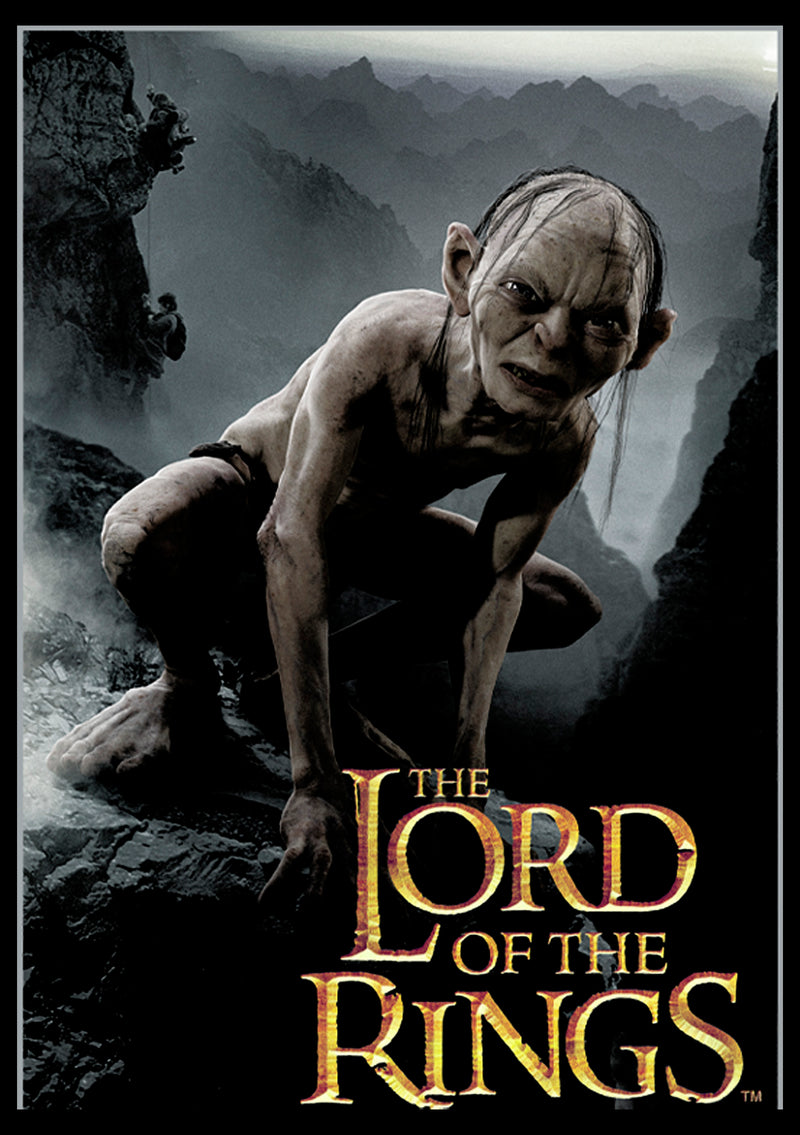 Men's The Lord of the Rings Fellowship of the Ring Gollum Movie Poster T-Shirt