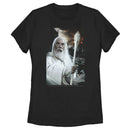 Women's The Lord of the Rings Fellowship of the Ring Gandalf Portrait T-Shirt
