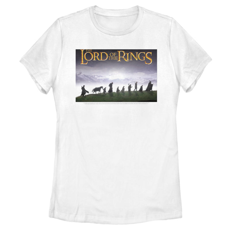 Women's The Lord of the Rings Fellowship of the Ring Movie Poster T-Shirt
