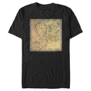 Men's The Lord of the Rings Fellowship of the Ring Map of Middle Earth T-Shirt