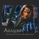 Women's The Lord of the Rings Two Towers Aragorn Ready for Battle T-Shirt
