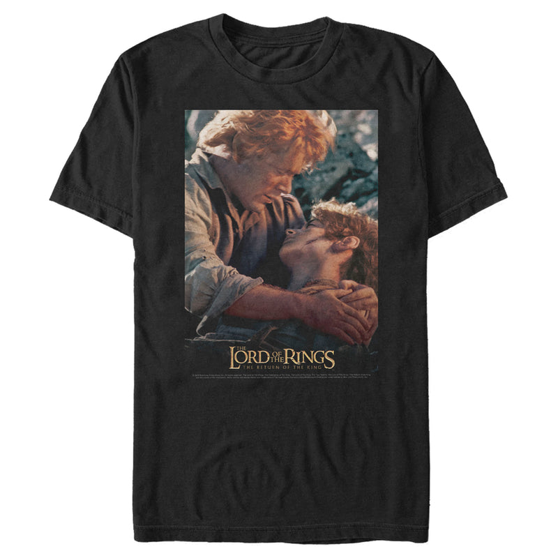 Men's The Lord of the Rings Return of the King Frodo and Sam Movie Poster T-Shirt