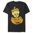 Men's Looney Tunes Halloween Tweety Jack-O-Lantern T-Shirt